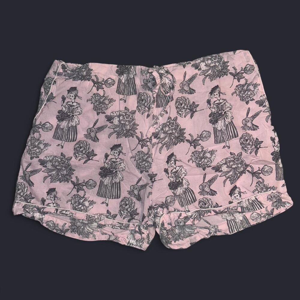 Pink and white mahogan loungewear women's large